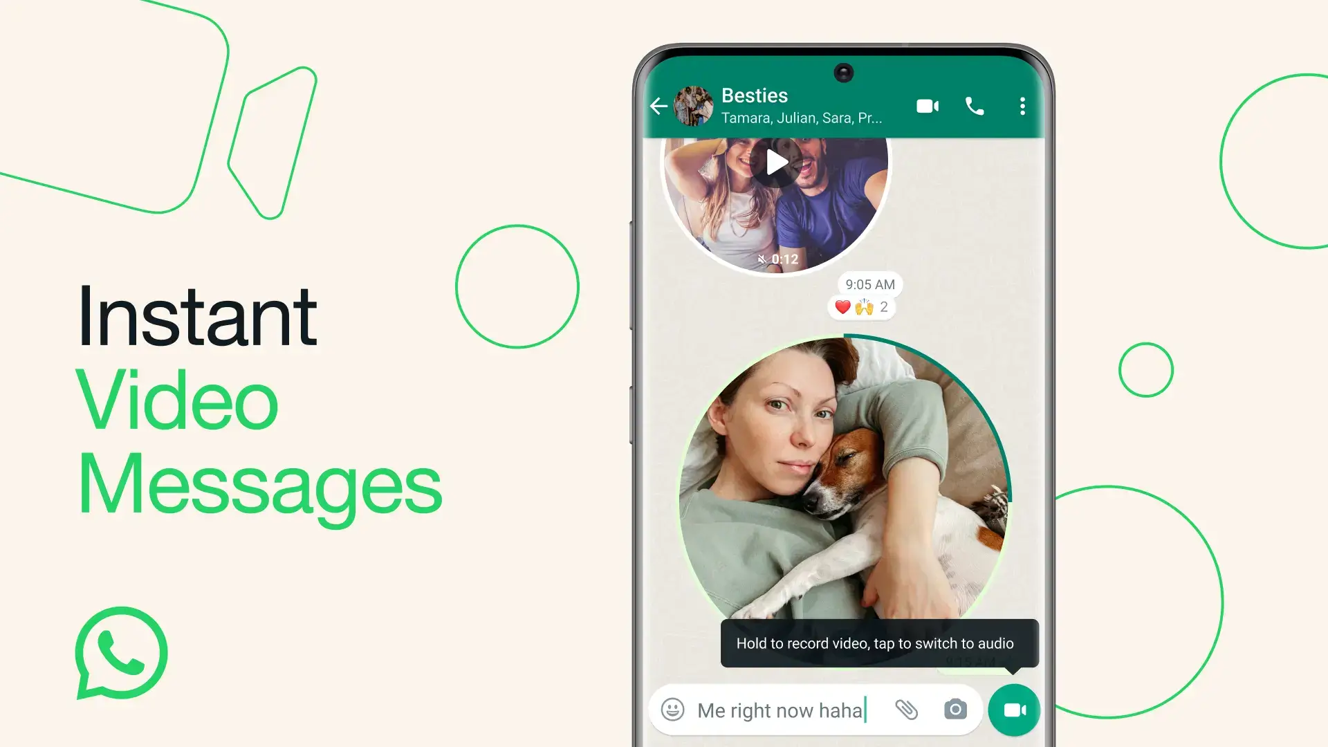 Instant Video Messages - WhatsApp